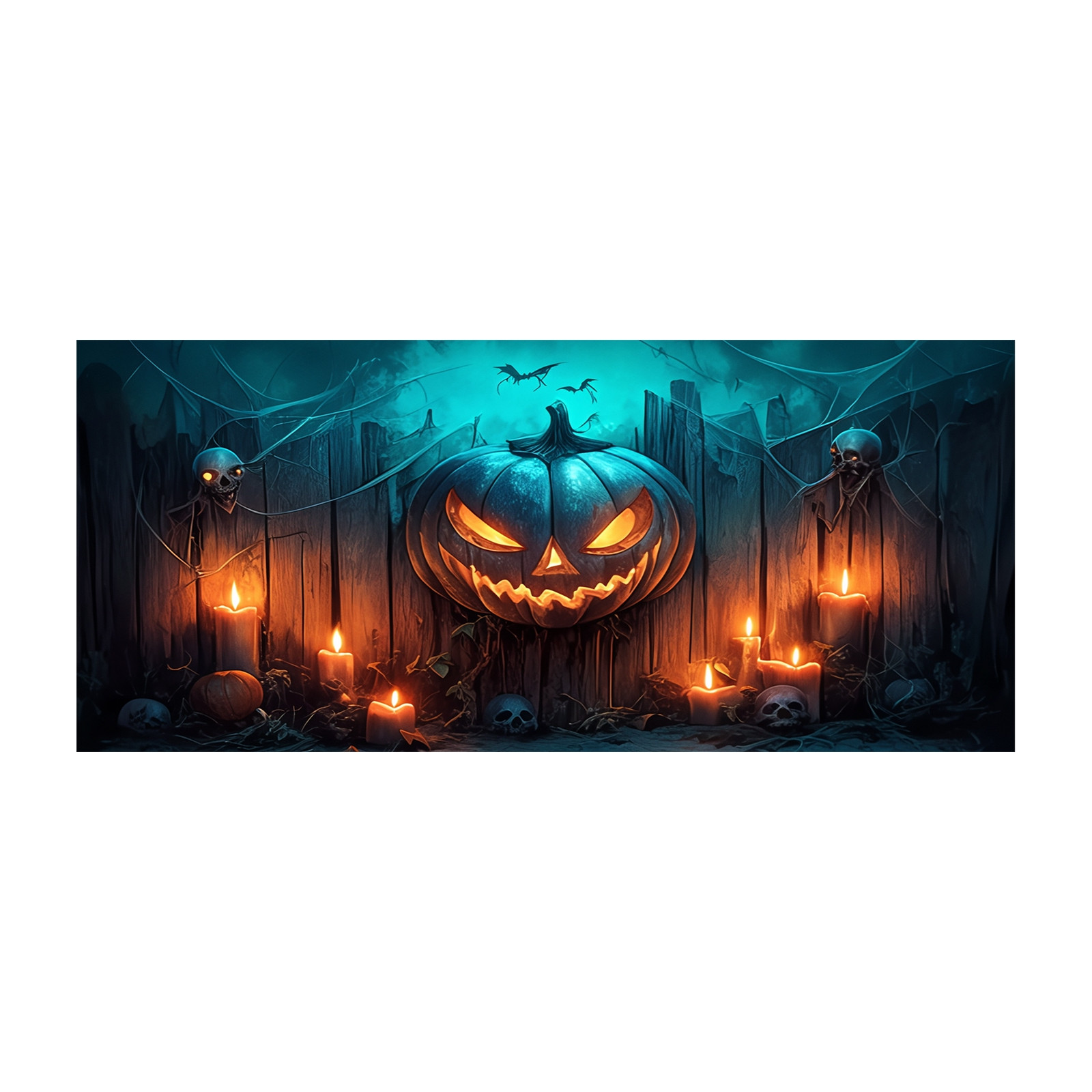 thumbnail image 2 of Banderín Para Puerta De Garaje De Halloween Con Decoraciones Festivas Y Extravagantes Colgar Este Banderín Es Muy Fácil Gracias A Su Mecanismo De Instalación Fácil De Usar., 2 of 2
